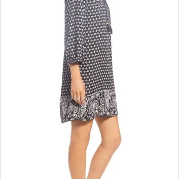 ROXY peasant style dress with mixed pattern hem - Picture 7 of 10